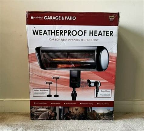 Greentech Pureheat Weatherproof Electric Garage Patio Heater W