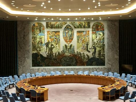 Security Council Meeting Room At The Un Council Chamber Un Security