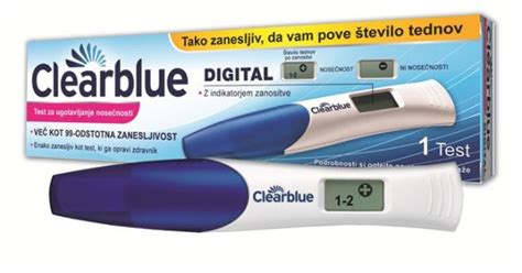 Clearblue digitalni test nosečnosti Spletna Lekarna Ljubljana