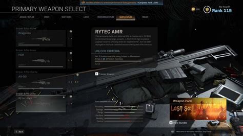 How To Unlock The Rytec Amr Sniper Rifle In Warzone And Modern Warfare