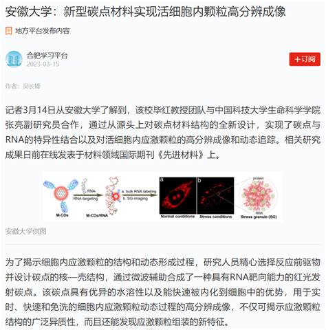 祝贺蒋磊同学一作论文被adv Mater接收发表！ 课题组新闻 安徽大学毕红教授课题组