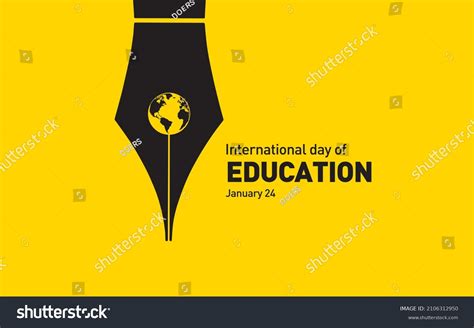 International Day Education Concept Illustration Stock Vector (Royalty ...