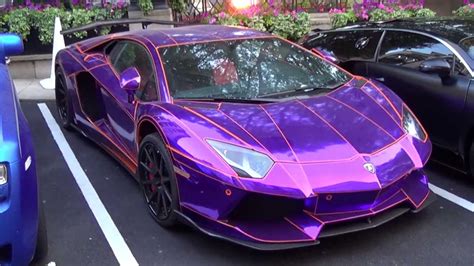 Purple Lamborghini Aventador Glow In The Dark Images & Pictures - Becuo