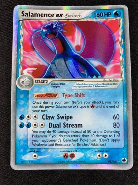 POKÉMON SALAMENCE Ex 98 101 Ex Dragon Frontiers Holo Rare ITA EUR