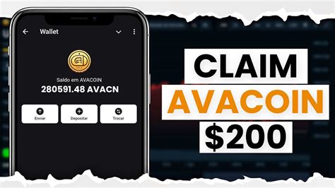 Como Fazer O Claim Do Avacoin Airdrop E Ganhar At D Lares Youtube