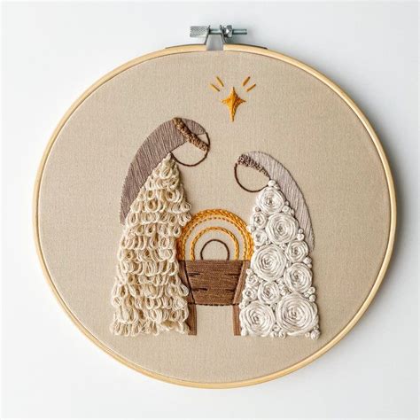 Nativity Series Embroidery Pattern Christmas Nativity Etsy Пяльцы