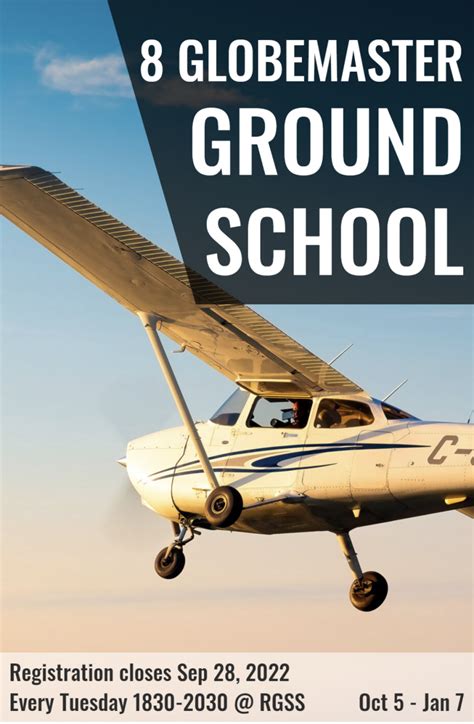 Ground School – Signups are now open! – 8 Globemaster News