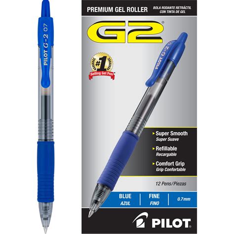 Buy Pilotg2 Premium Gel Roller Pens Fine Point 07 Mm Blue Pack Of