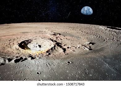 Earth Seen Surface Moon Elements This Stock Photo 2227001735 | Shutterstock