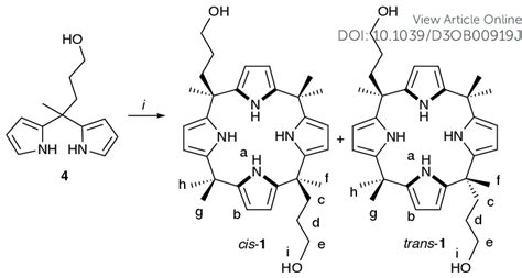 Scheme Synthesis Of Two Armed Calix Pyrrole Conditions I