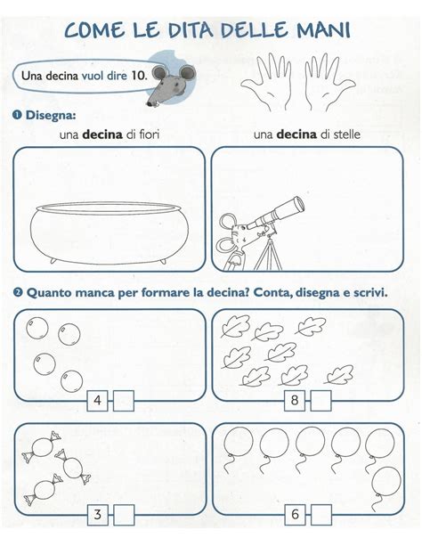 Schede Didattiche La Decina Classe Prima