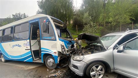 Accidente En San Jos De Maipo Colisi N Entre Un Microb S Y Un