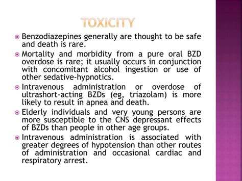 Benzodiazepines Toxicity