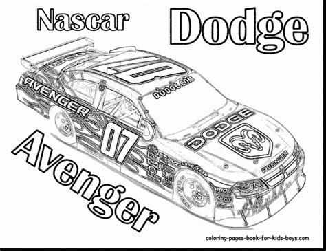 Get This Free Printable Nascar Coloring Pages for Children 16136