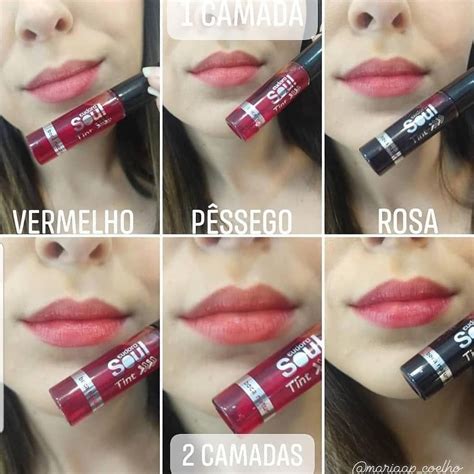 Eudora Soul Tint Batom Lip Tint Efeito Blush E Boca Natural Lip Tint