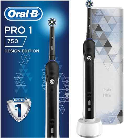 Elektrický zubní kartáček Oral B PRO 750 CROSSACTION černý ONLINESHOP cz