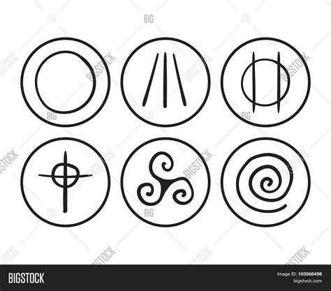 Symbols Druidism Vector & Photo (Free Trial) | Bigstock