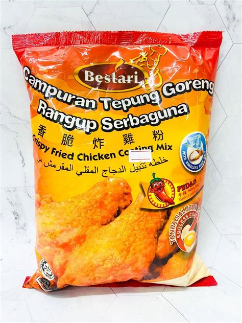 Ready Stock Bestari Crispy Fried Chicken Coating Mix Original Hot And Spicy Campuran Tepung