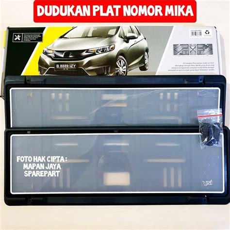 Jual Cover Tatakan Dudukan Plat Nomor Mobil Model Astra Izy Mika