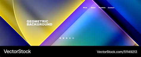 Colorful geometric background with yellow blue Vector Image