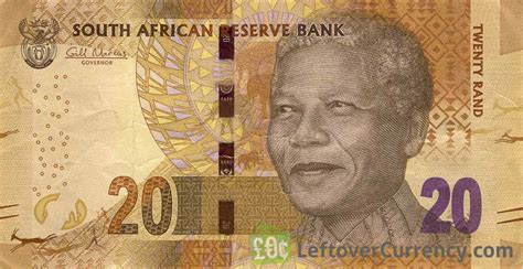 20 South African Rand banknote (Nelson Mandela) - Exchange yours today