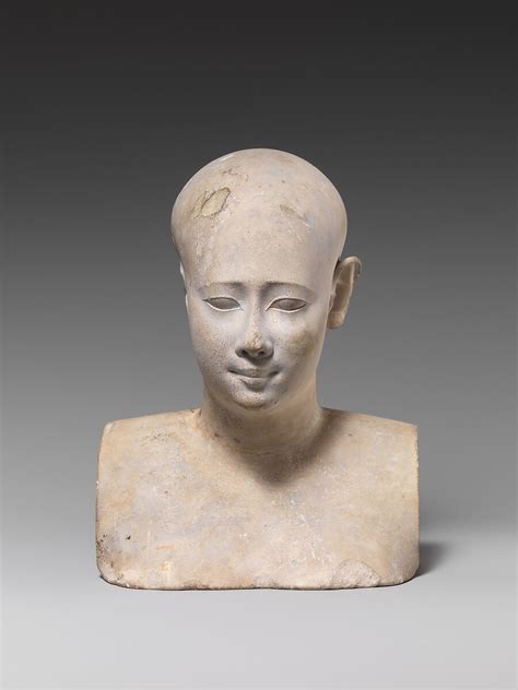 Bust Of A Priestly Figure Late Periodptolemaic Period The