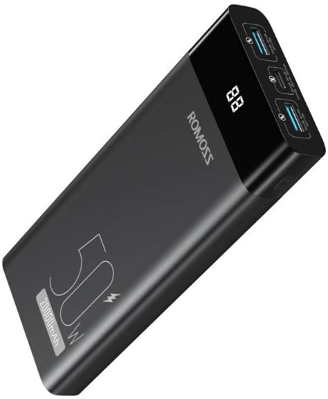 Romoss Ppd Mah W Fast Charging Black Power Bank Wootware