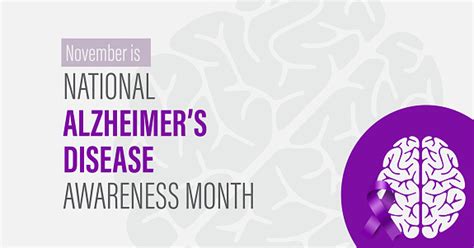 National Alzheimers Disease Awareness Month Campaign Banner Observed In