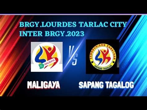 MALIGAYA Vs SAPANG TAGALOG Highlights Games YouTube