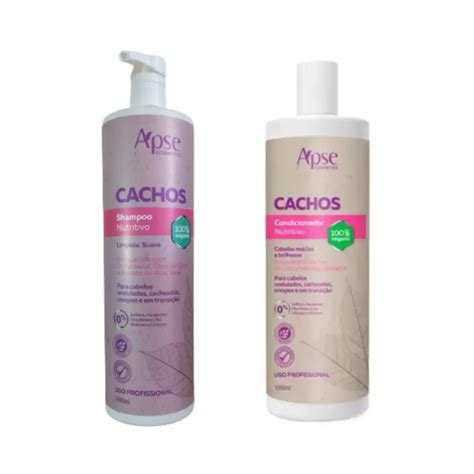 Kit Cachos Shampoo 1L Condicionador 1L Apse