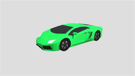 Low Poly Lamborghini Aventador Download Free 3d Model By Sebbelon