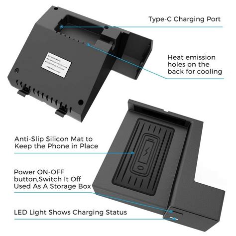 Wireless Car Charger For Mercedes Benz C Class Glc Accessories 2021 2015 For Mercedes Benz C300