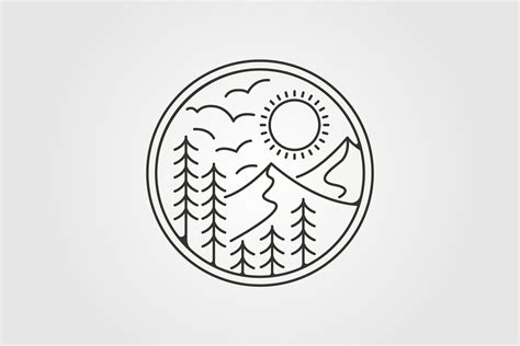 Adventure Landscape Vector Logo Symbol Graphic by garisium · Creative ...