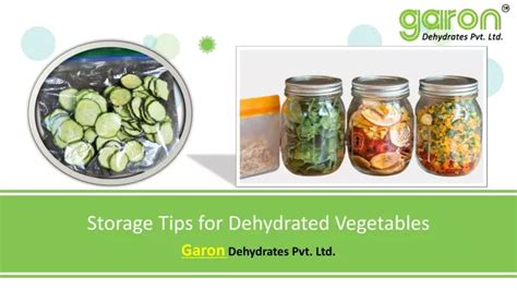 Ppt Amazing Health Benefits Of Dehydrated Vegetables Garon