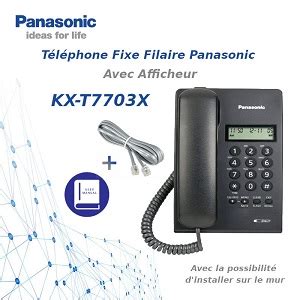 T L Phone Fixe Filaire Panasonic Kx T X Triger Dz