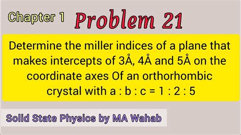 Determine the miller indices of a plane that makes intercepts of 3Å 4Å