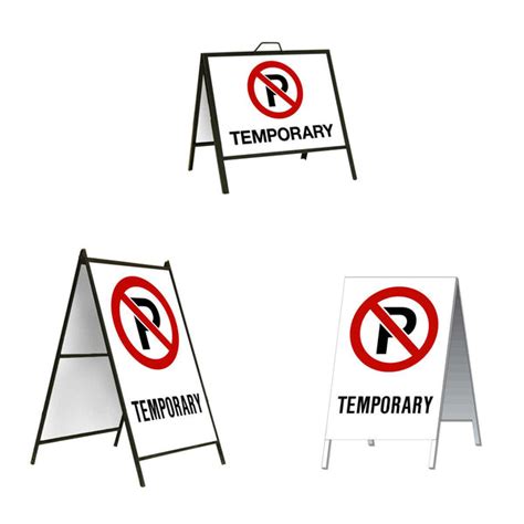 No Parking Temporary A-Frame Sign Stand | Western Safety Sign