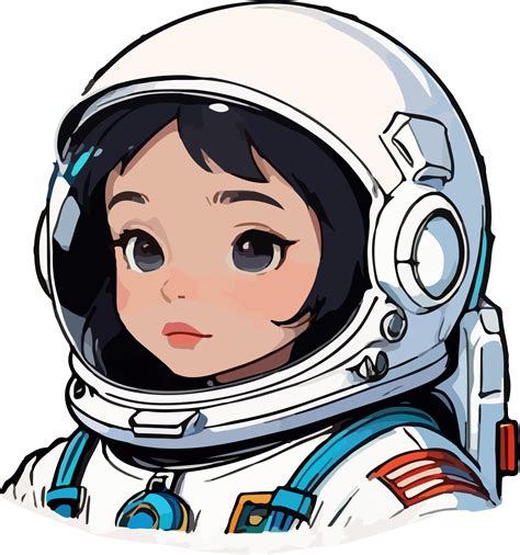 Ai Generated Astronaut Girl Cartoon Mascot 34655611 Png