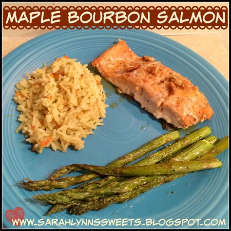 Maple Bourbon Salmon With Roasted Asparagus