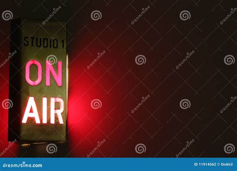 On Air Studio Sign stock photo. Image of silence, production - 11914562