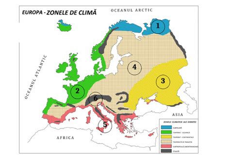 Clima Da Europa - Zonele de Clima Din Europa | PDF