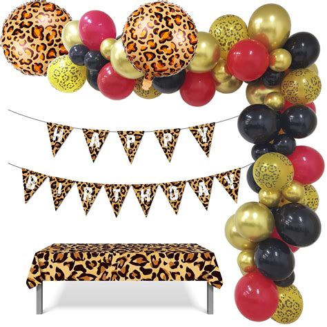 Buy Cheetah Birthday Decorations Set Leopard Party Decorations With