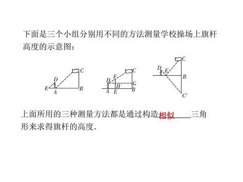 北师大版九年级数学上册四清导航课件：46利用相似三角形测高word文档在线阅读与下载无忧文档