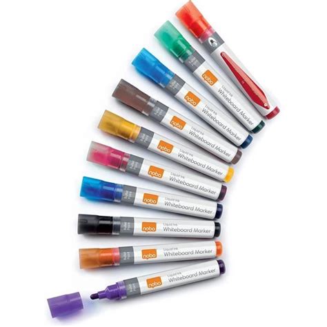 Lot De Marqueurs Effa Ables Sec Liquid Ink Tableau Blanc Pointe