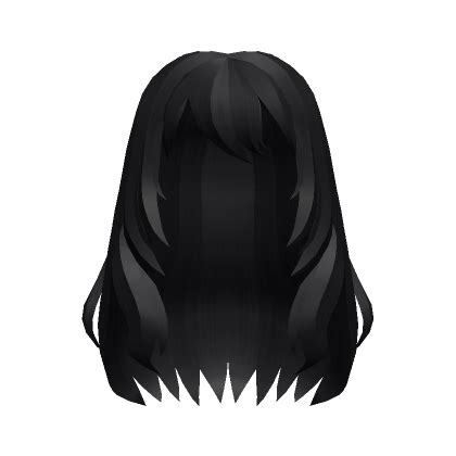 Messy Manga Hair Black Roblox Item Rolimon S