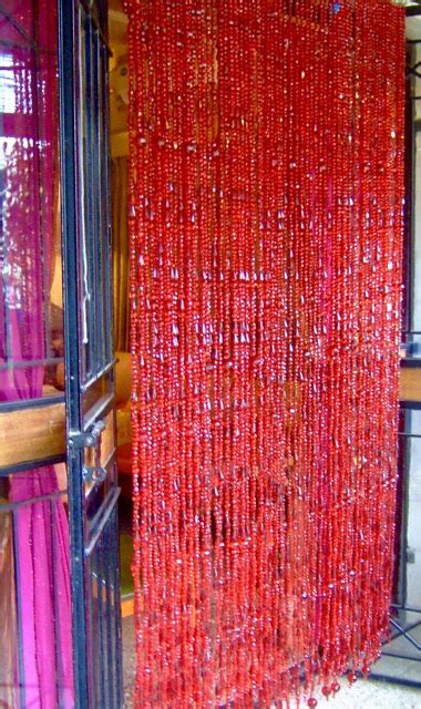 Red Crystal Bead Curtain Room Divider 12 Memories Of A Butterfly