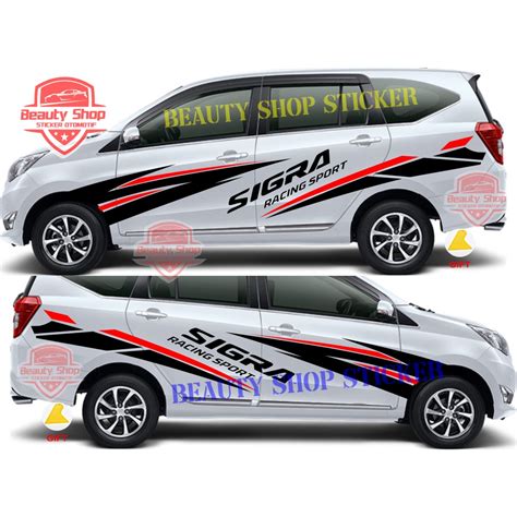 Sticker Stiker Mobil Daihatsu Toyota Terbaru Cutting Stiker Mobil Sigra