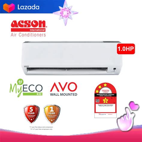 Acson R32 1HP MyEco Non Inverter AVO Air Conditioner Series A3WM10N