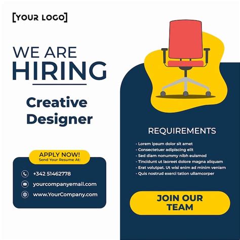 Premium Vector Job Vacancy Design Hiring Poster Template Looking For