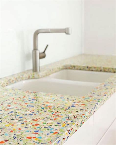 Advantages and disadvantages of recycled glass countertops